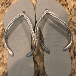 Havaianas swarvoski crystal Flip flops